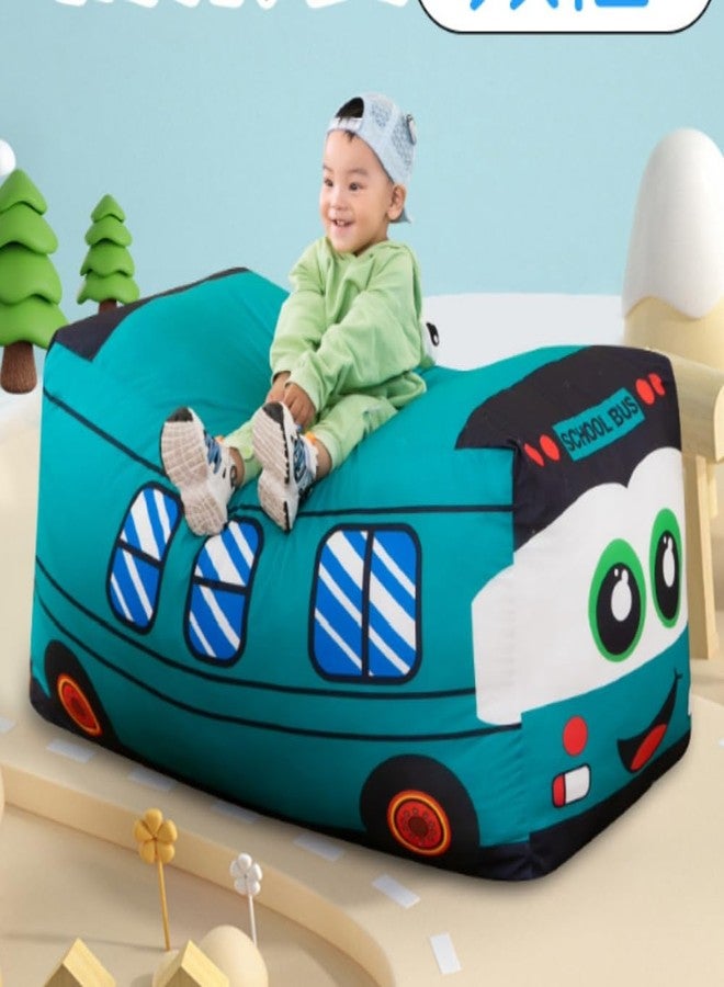 OUKEYI 11.8 Inch/30cm Car Plush Toy Simulation Bus Cute Cartoon Pillow Filling Car Plush Pillow Toy Gift Children's Birthday Party Gift (Green) - Image 3